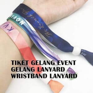 tiket gelang event wristband lanyard